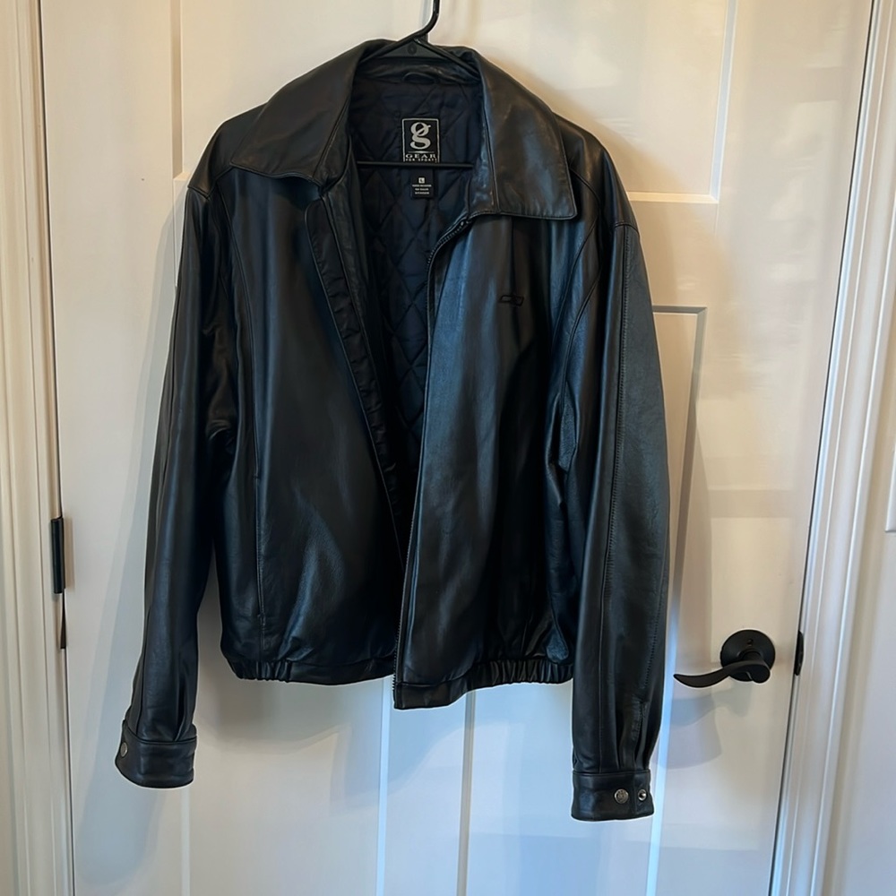 Men’s leather coat
